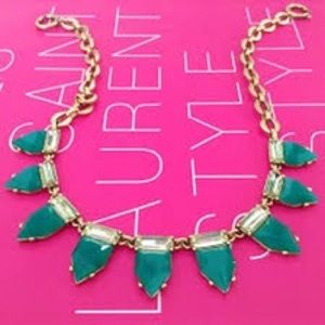 Stella & Dot Emerald Eye Candy Necklace
